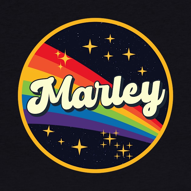 Marley // Rainbow In Space Vintage Style by LMW Art